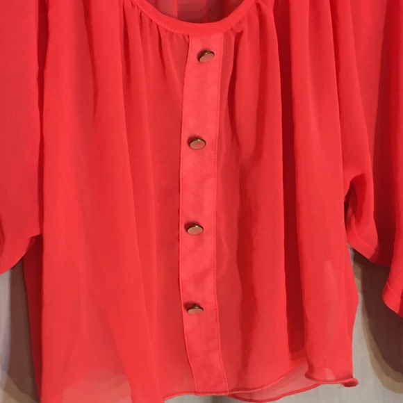 Tantrum Apparel Pink Long Sleeve cropped Top Sz M - Picture 4 of 8